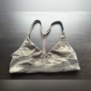 lululemon Y Sports Bra Camo Green/Black
